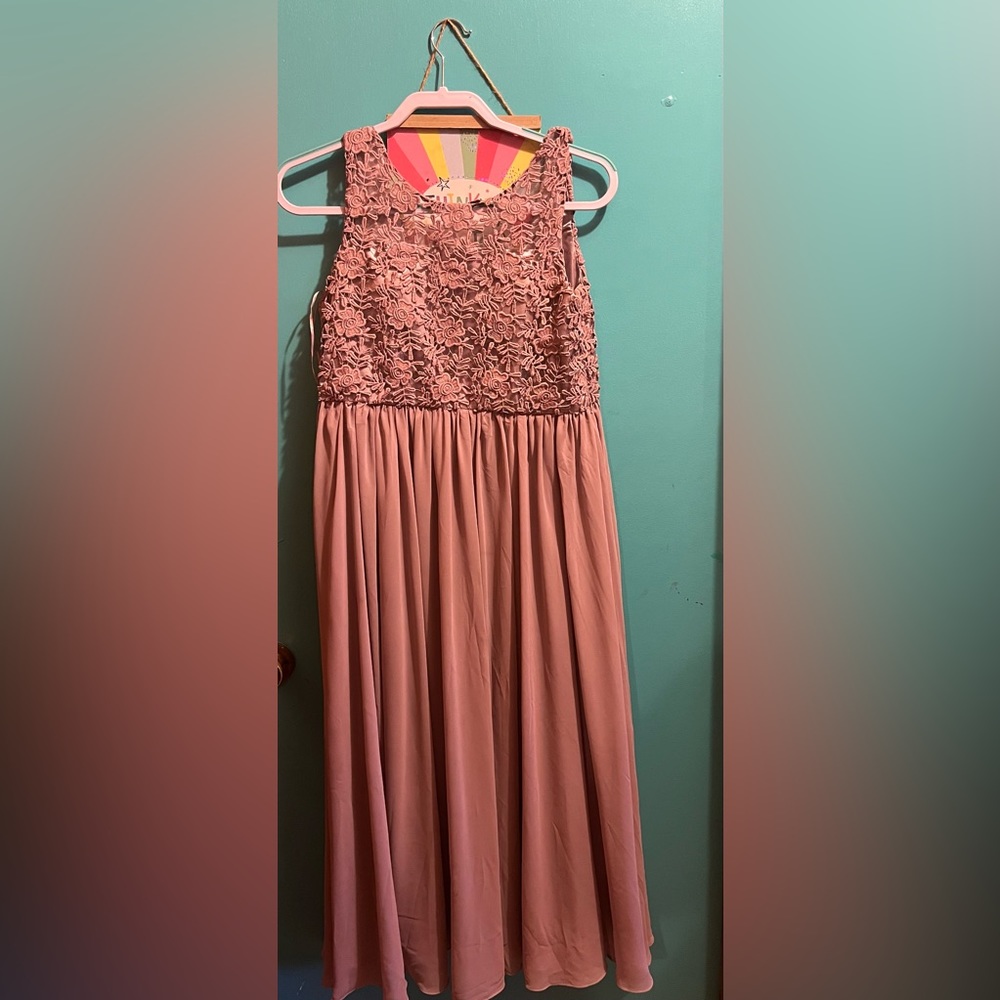 Formal long length girls dress